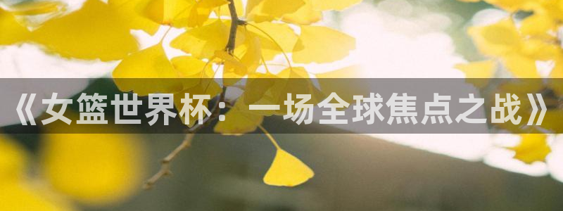 世界杯直播:《女篮世界杯:一场全球焦点之战》